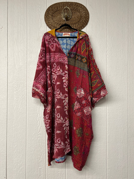 Pareo Kantha Gaia Hooded Maxi 1026 011