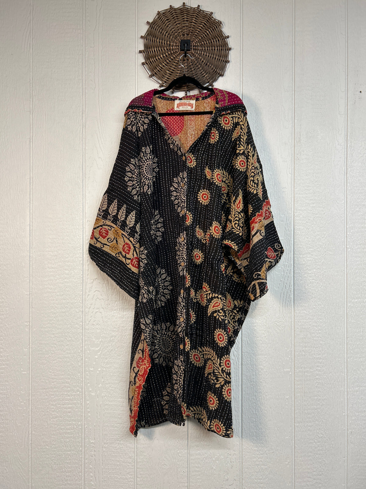 Pareo Kantha Gaia Hooded Maxi 1026 191