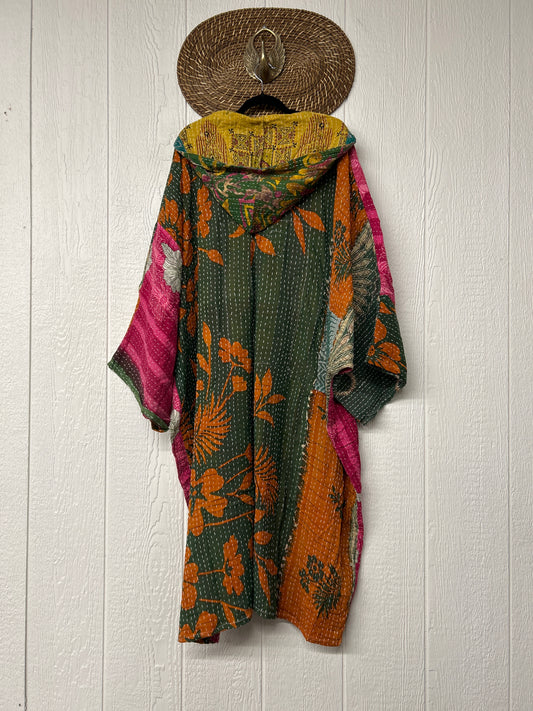 Pareo Kantha Gaia Hooded Maxi 1026 089