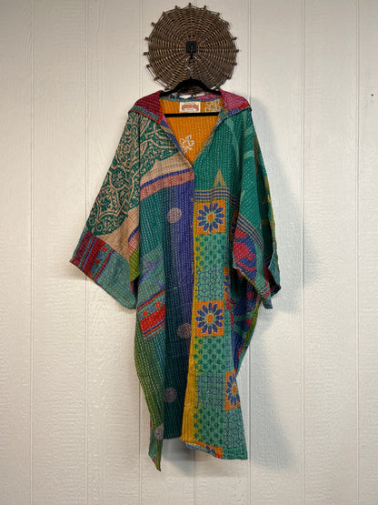 Pareo Kantha Gaia Hooded Maxi 1026 195
