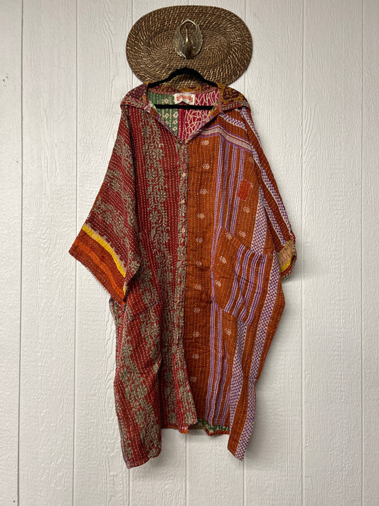 Pareo Kantha Gaia Hooded Maxi 1026 067
