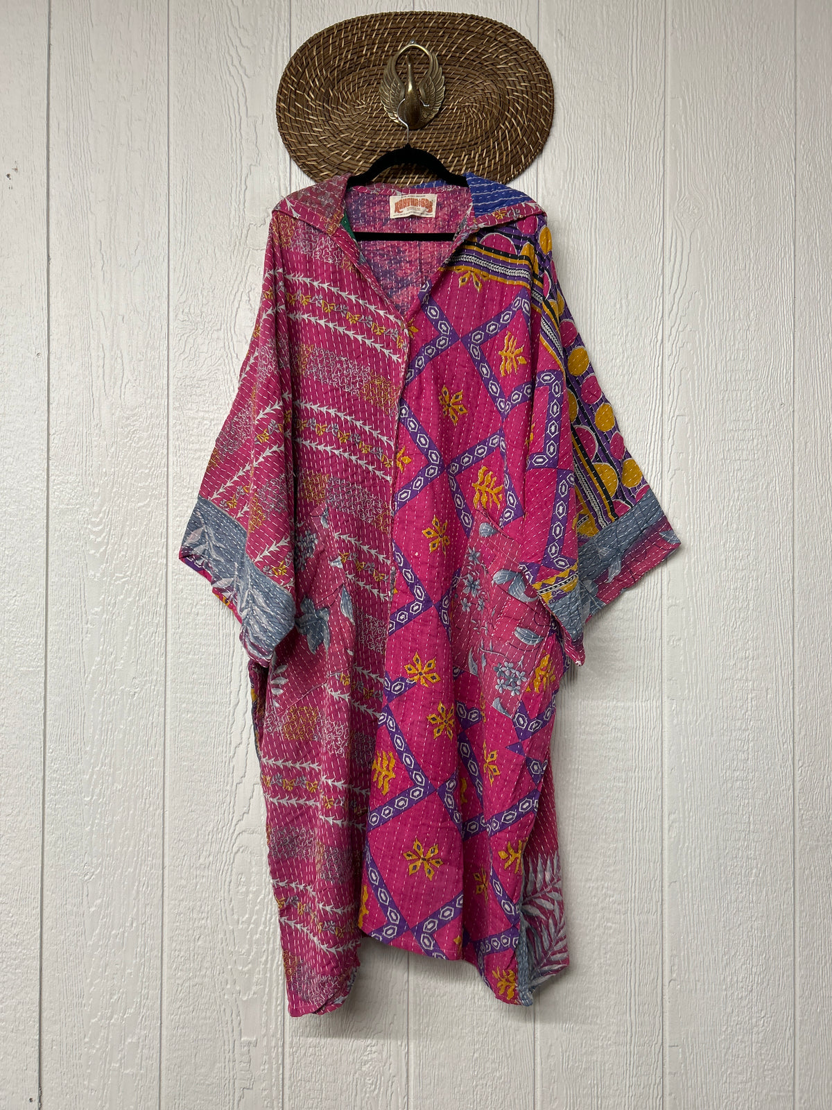 Pareo Kantha Gaia Hooded Maxi 1026 122