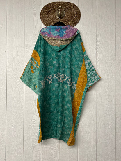 Pareo Kantha Gaia Hooded Maxi 1026 030