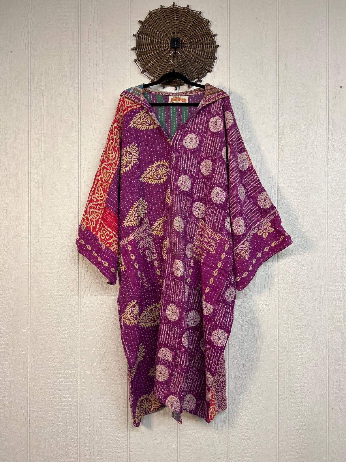 Pareo Kantha Gaia Hooded Maxi 1026 210