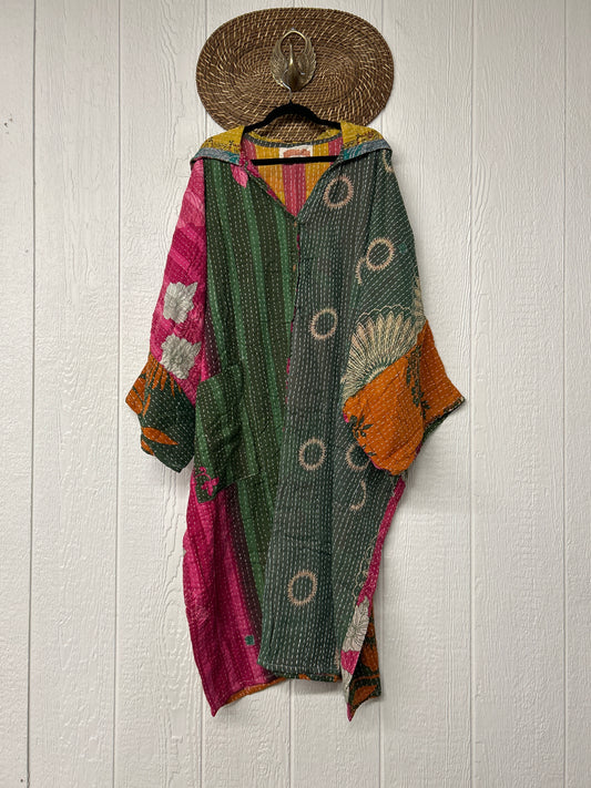 Pareo Kantha Gaia Hooded Maxi 1026 089
