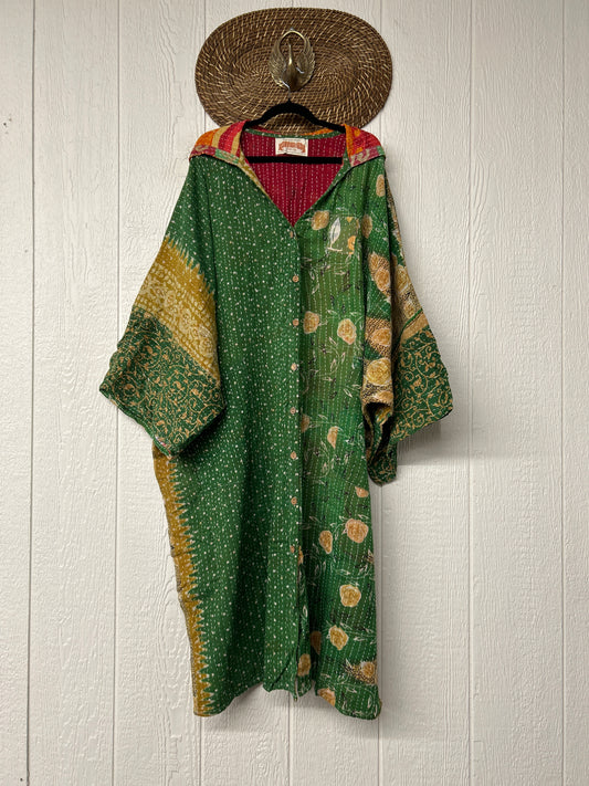 Pareo Kantha Gaia Hooded Maxi 1026 006
