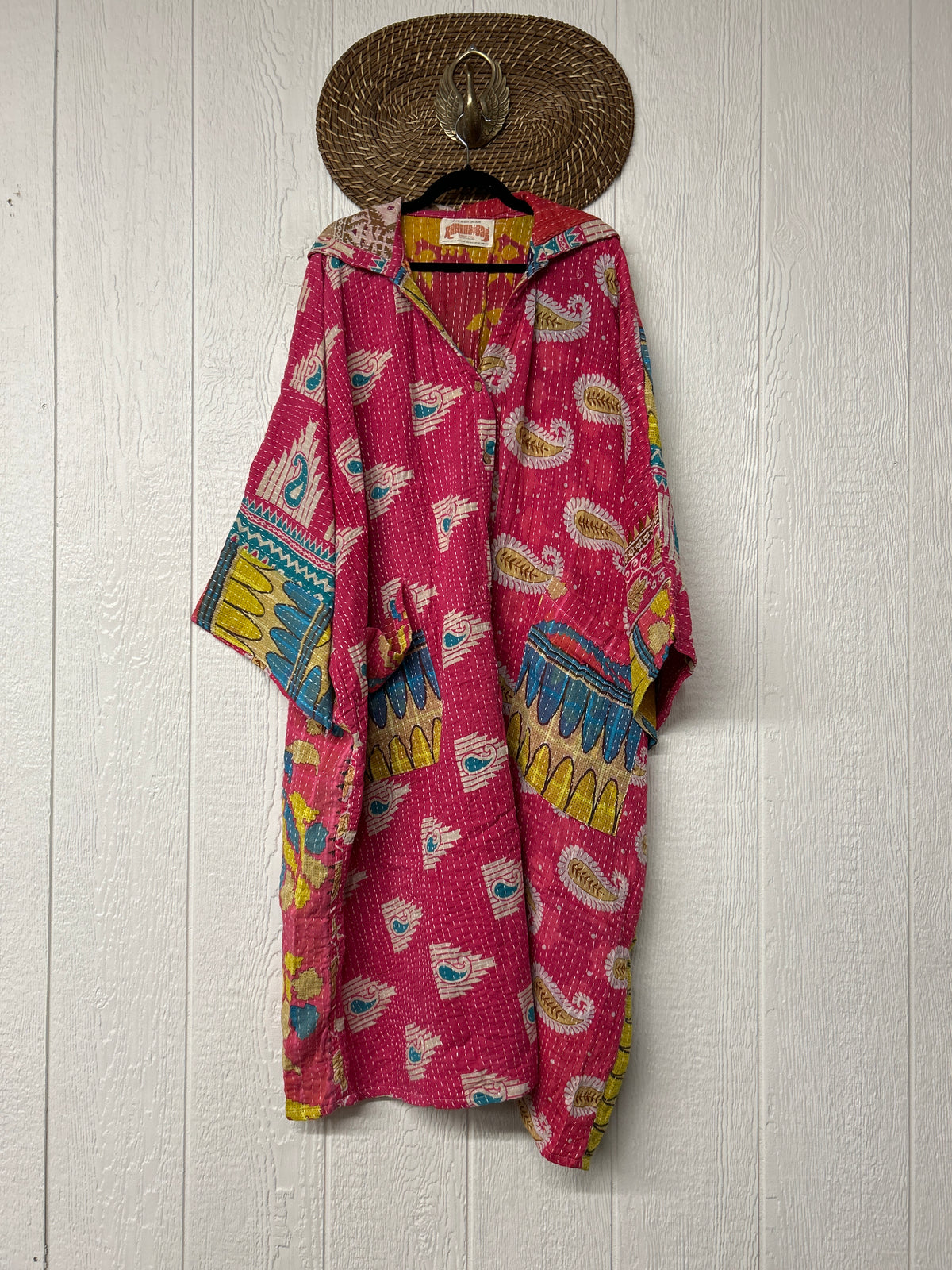 Pareo Kantha Gaia Hooded Maxi 1026 109