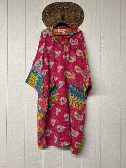 Pareo Kantha Gaia Hooded Maxi 1026 109