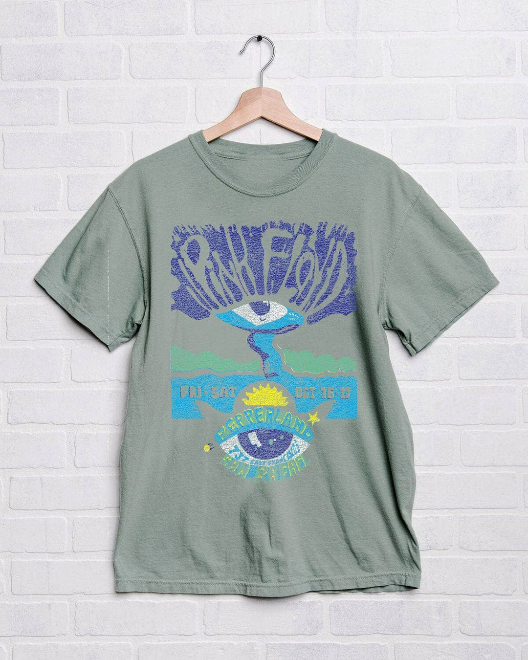 Pink Floyd Pepperland Green Licensed Oversized One Size Tee: ONE SIZE - Kantha Bae