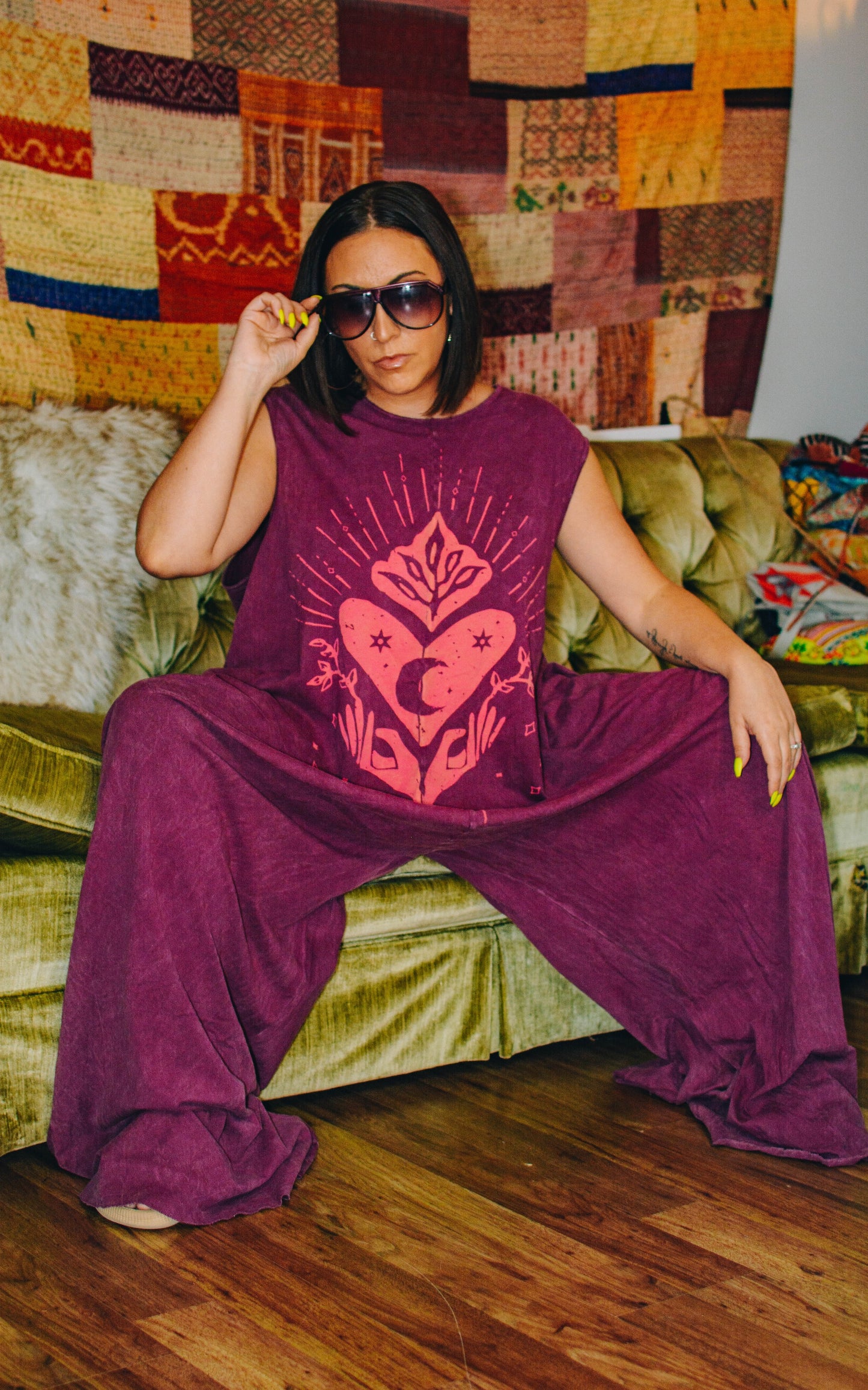 KB Dream Jumpsuit - Rooted Heart - Kantha Bae