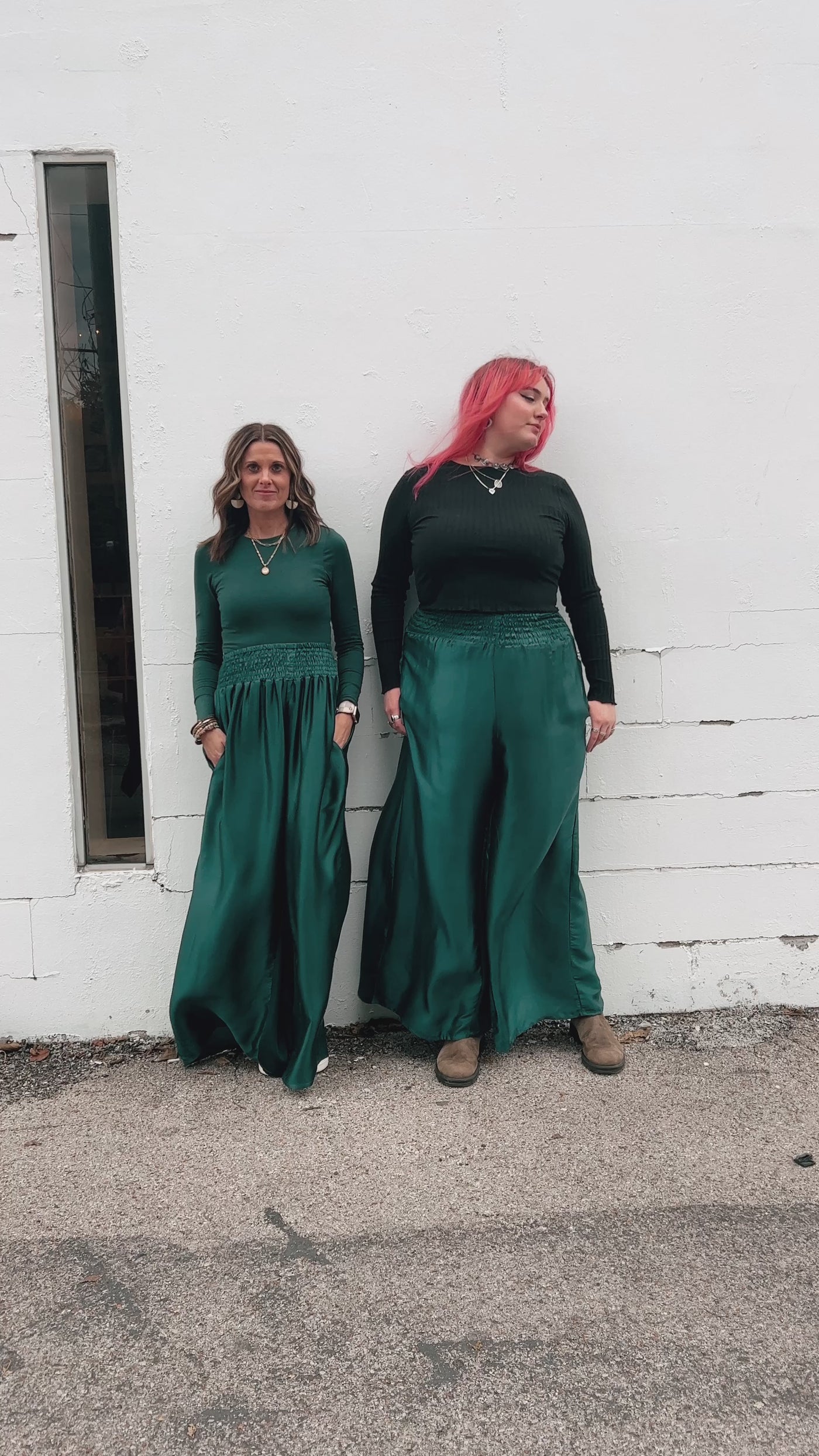 Stardust Silk Lounge Pants - Emerald